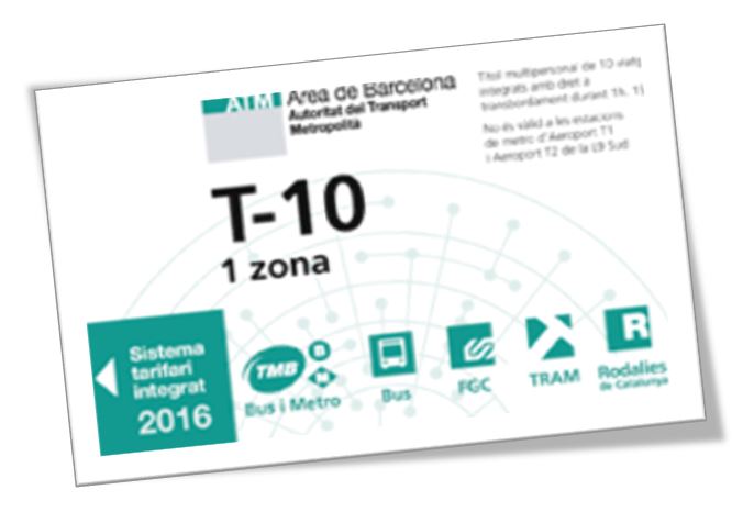 10 journey ticket barcelona