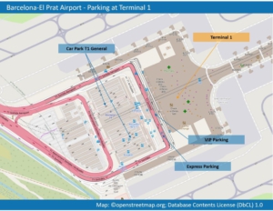 Map Parking T1 BCN